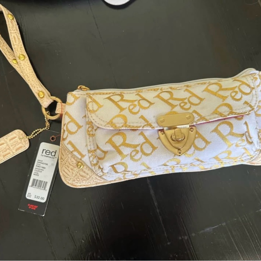 Red by Mark ecko Women's Cream and Gold Bag- NWT